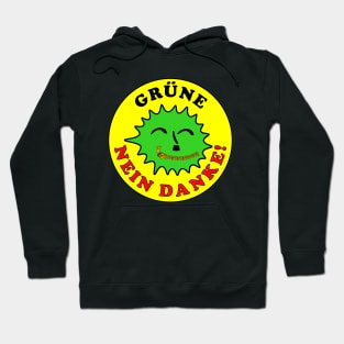 Grüne Nein Danke /Zensur Hoodie